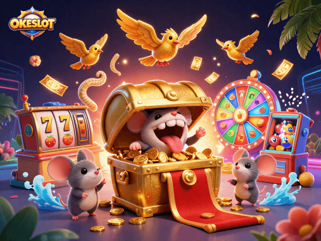 OKESLOT menampilkan petualangan menarik dengan simbol slot dan banyak elemen kasino