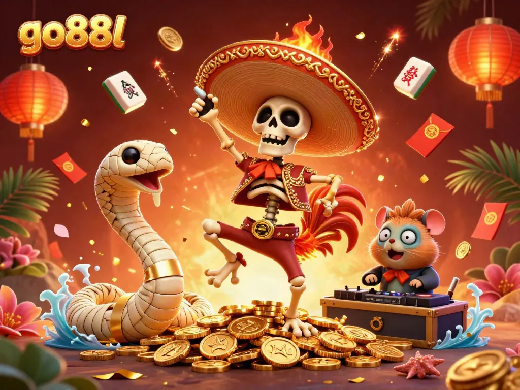 Experience thrilling gameplay at go88l with exciting characters in a vibrant casino setting.