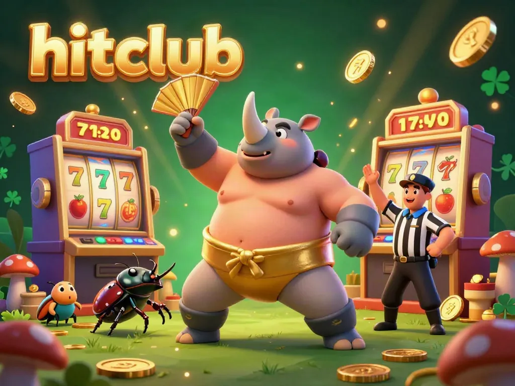 Experience thrilling slots with hitclub in a vibrant casino scene featuring dynamic characters.