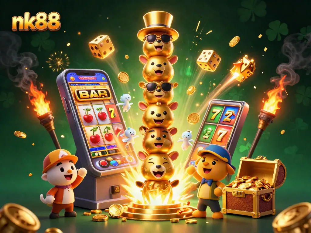 Engage in thrilling gameplay with nk88's vibrant casino experience showcasing stunning jackpots and lively animations.