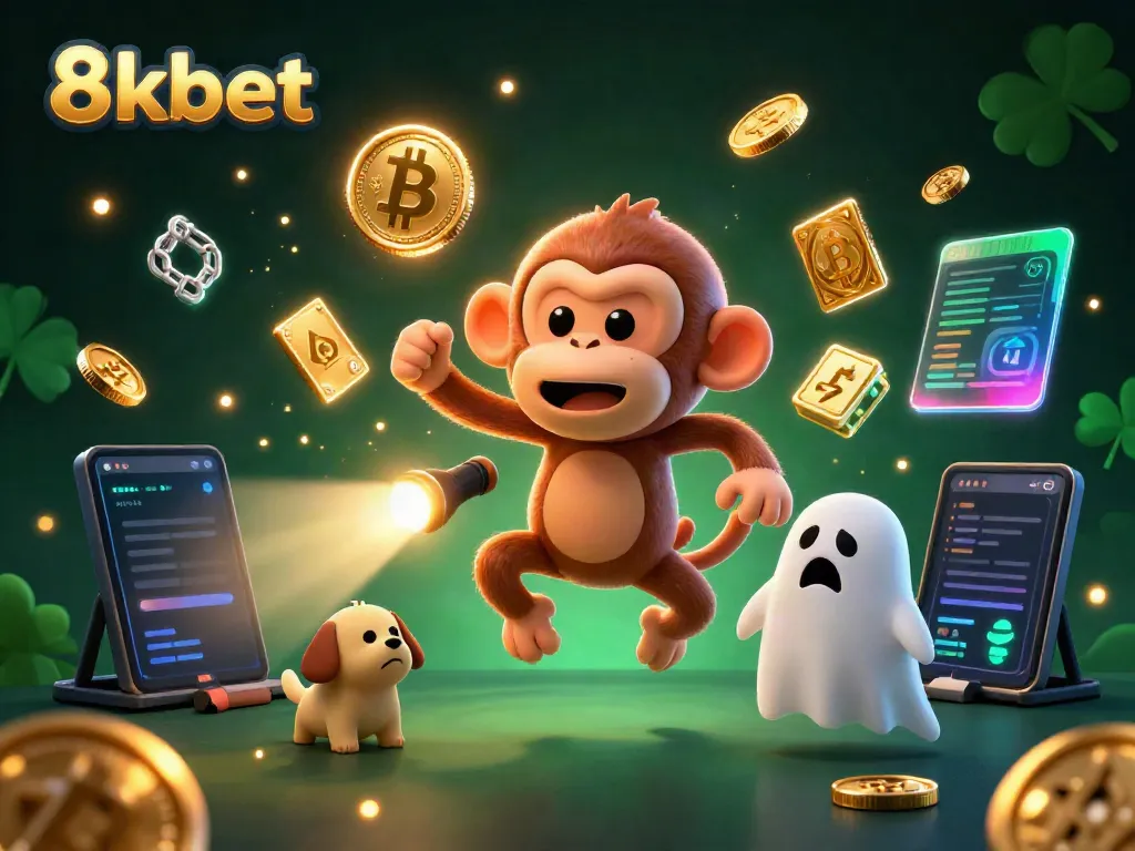 Engage with thrilling 8kbet casino adventures featuring a playful ghost-hunting puppy and juggling poltergeist monkey.