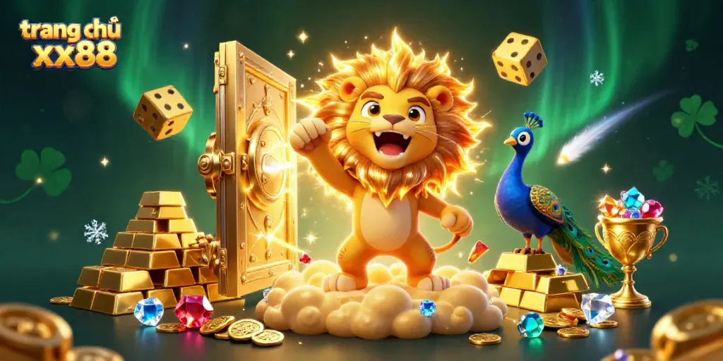 Experience the thrill of winning at trang chủ xx88 with vivid 3D illustrations of casino excitement.
