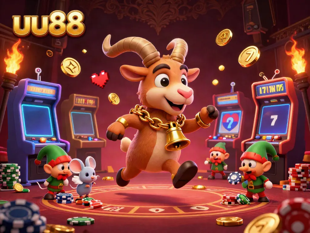 Experience exciting gameplay at uu88 casino with lively characters stealing chips in a rich gambling scene.