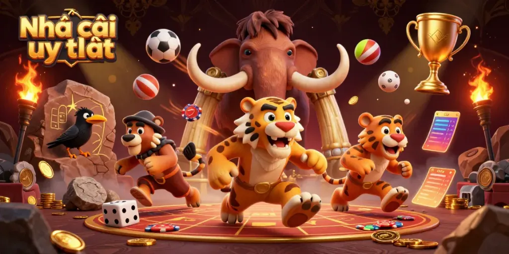 Experience thrilling moments at Nhà cái uy tín with dynamic sports elements and engaging characters.