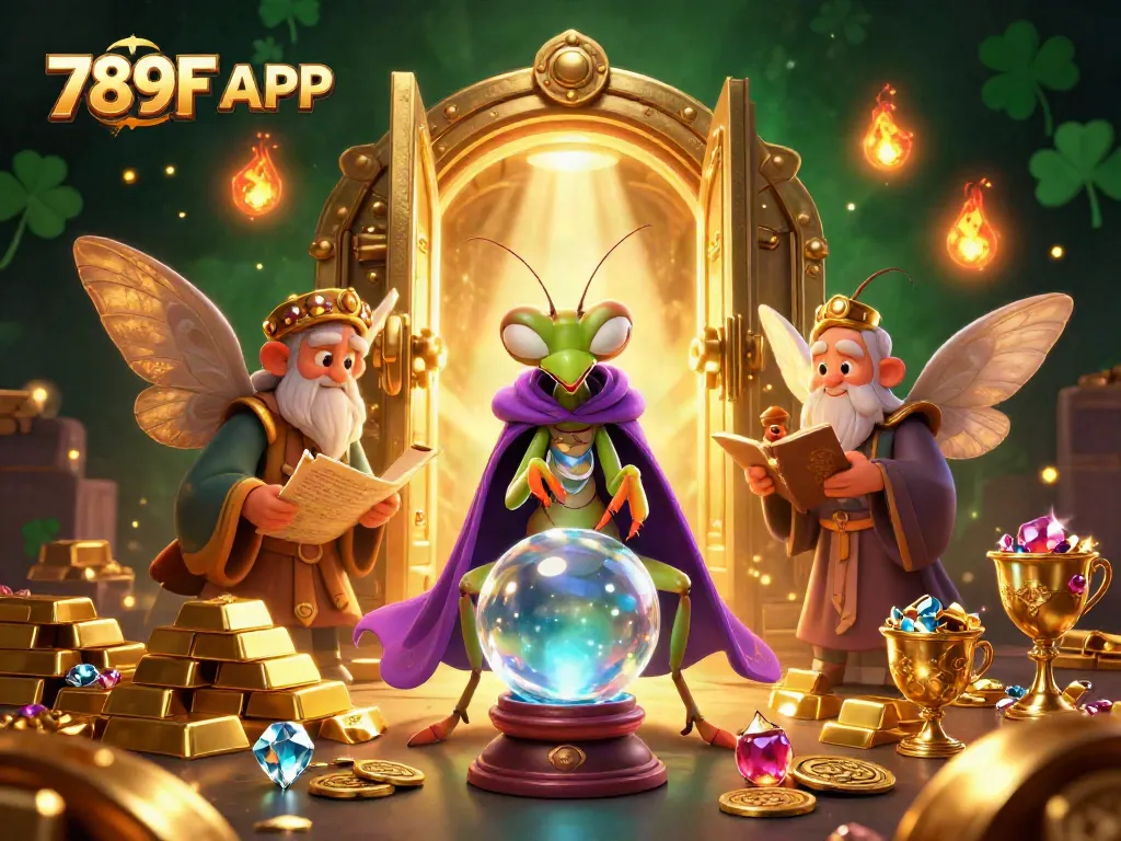 Engage with the mystical atmosphere of 789F APP, featuring fortune tellers and treasures.