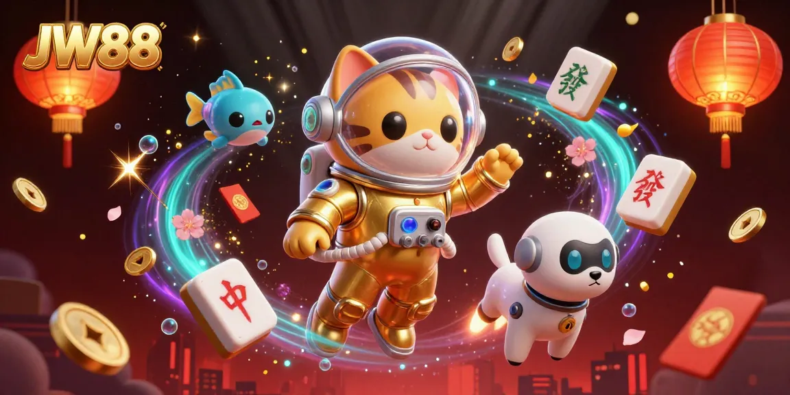 Experience thrilling gameplay with JW88’s vibrant casino themed illustration, showcasing exciting elements of luck and strategy.