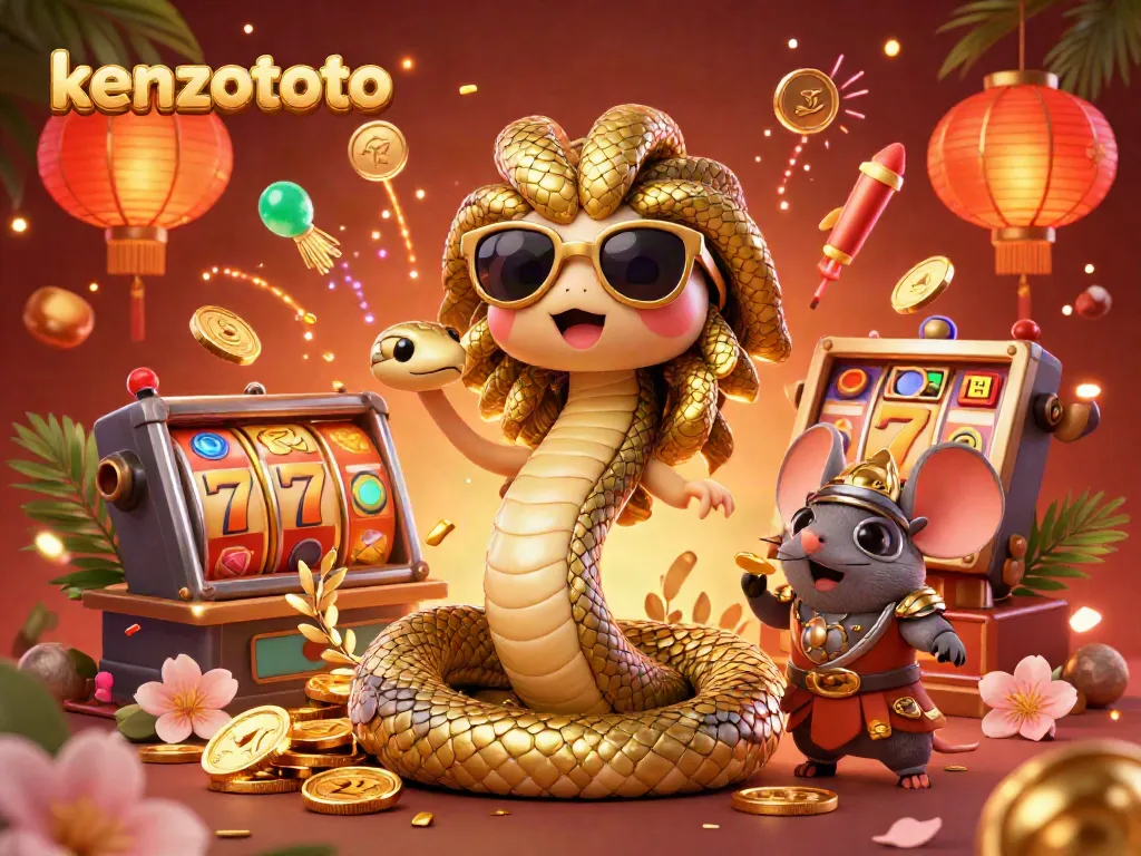 Kenzototo offers a vibrant gaming experience with exciting slot machines and lively animations featuring Medusa and a warrior mouse.