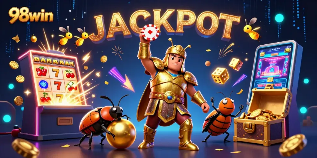 Spin the jackpot reels with 98win's immersive gaming experience and vibrant casino action.