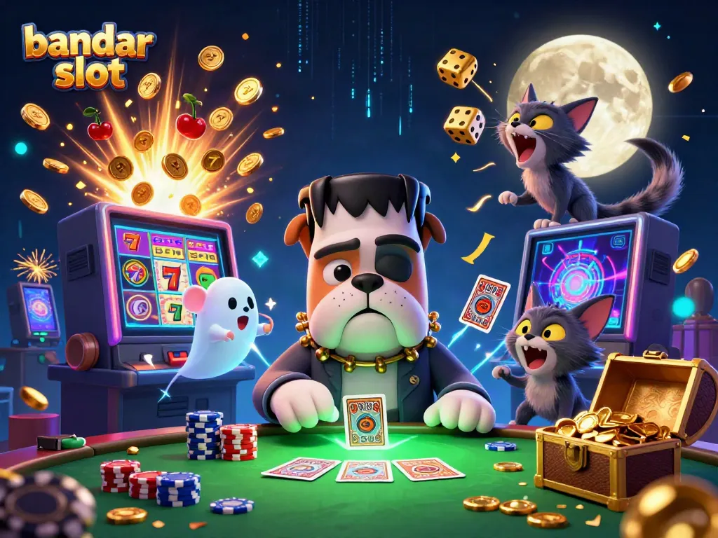 Permainan bandar slot yang seru dengan karakter lucu dan fitur jackpot dan bonus menarik.
