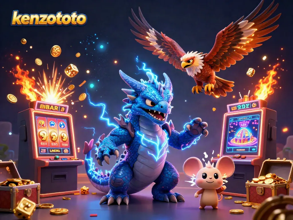 Experience the thrill of kenzototo with exciting game elements and dynamic characters in a captivating scene.