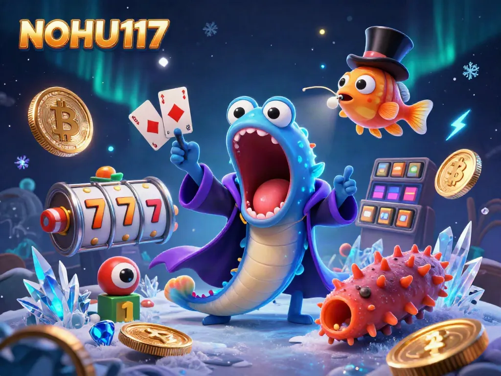 Experience magical moments with NOHU117 as the deep-sea creatures perform thrilling card tricks in a captivating casino setting.