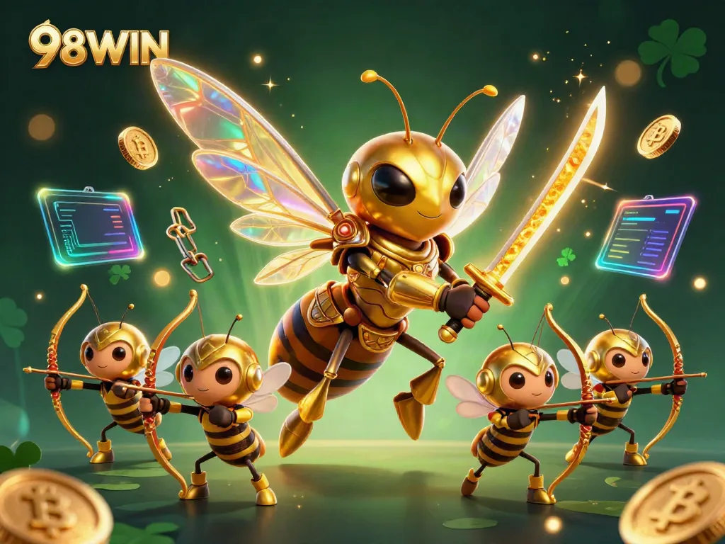Experience thrilling gameplay at 98WIN with exciting crypto-themed casino elements.
