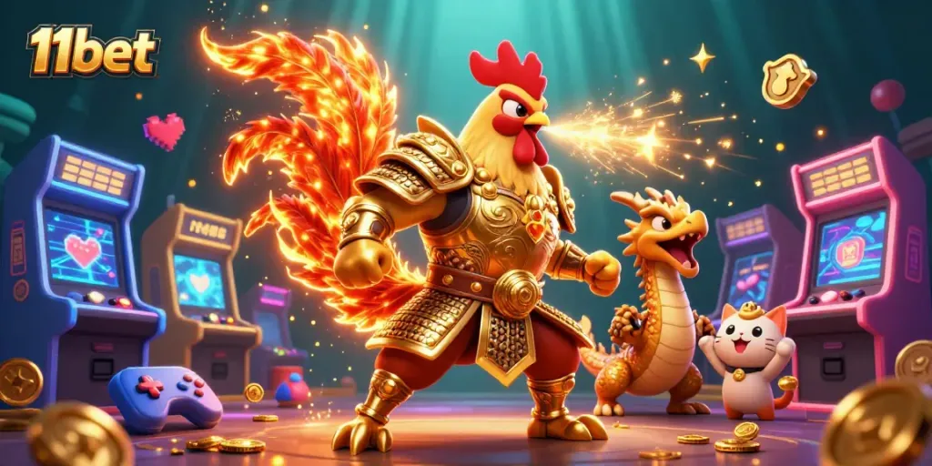 Join the excitement at 11bet, featuring dynamic game elements and captivating characters.