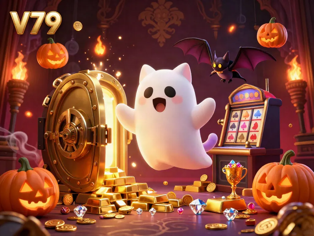 Khám phá không gian casino ma ám với V79, trò chơi và kho báu tỏa sáng.