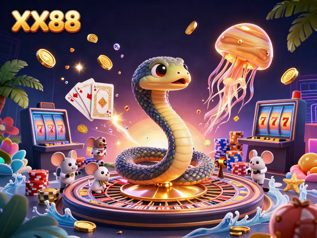 Experience the thrill of betting with XX88's cosmic casino featuring inventive characters and exciting game elements.