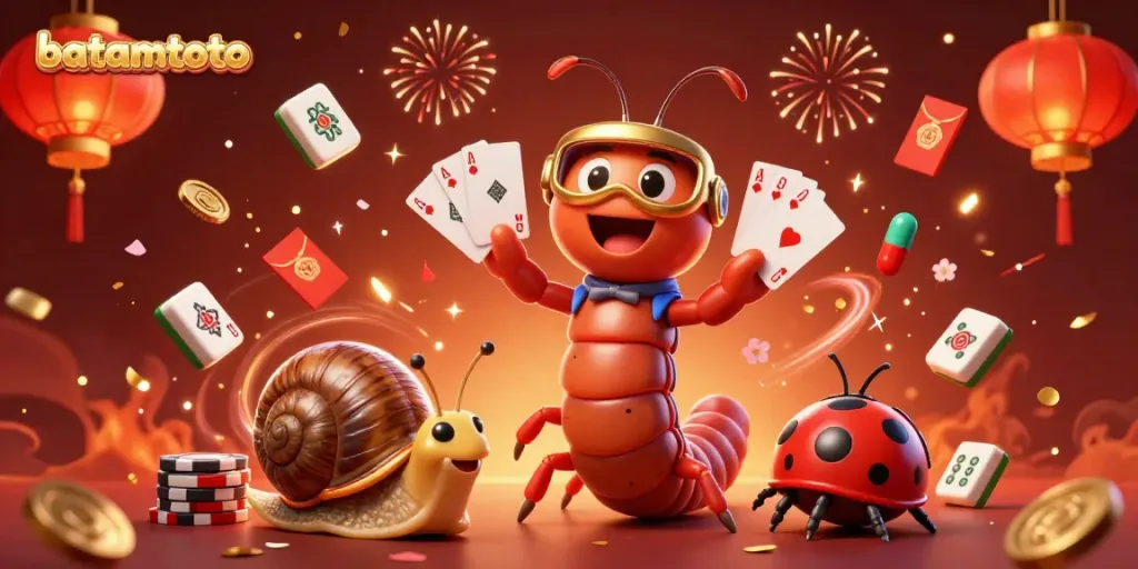 Experience batamtoto creativity with a lively 3D cartoon casino scene featuring engaging animated characters.