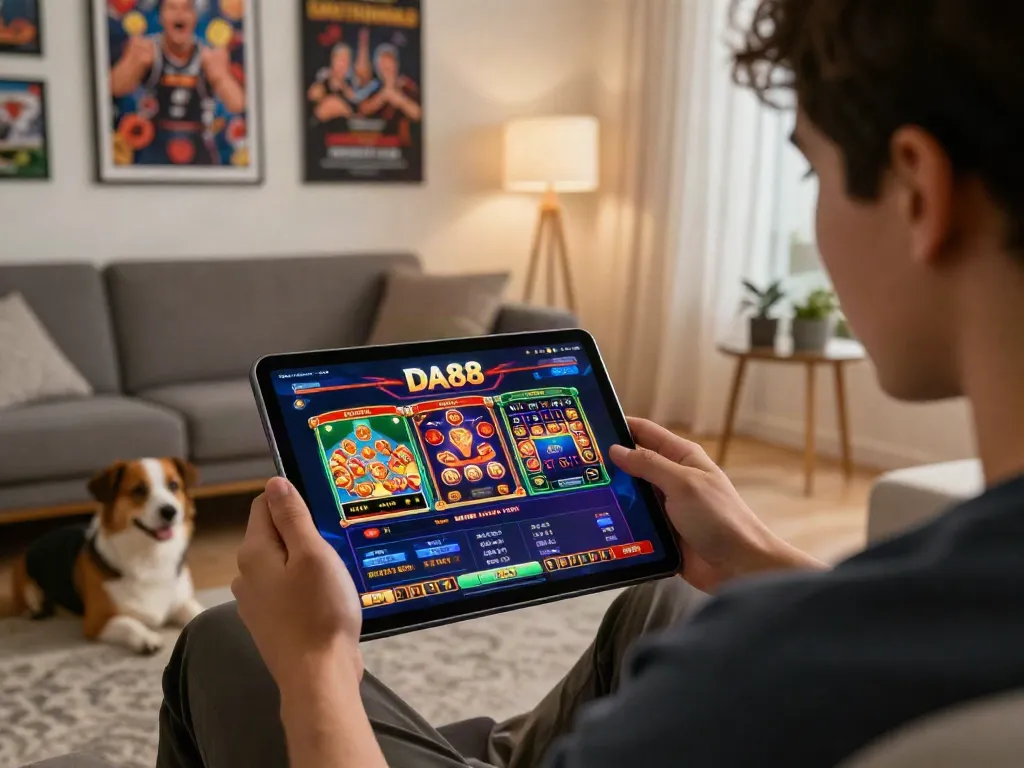 Engaging user experience on DA88 platform showcasing vibrant casino games and sports betting.