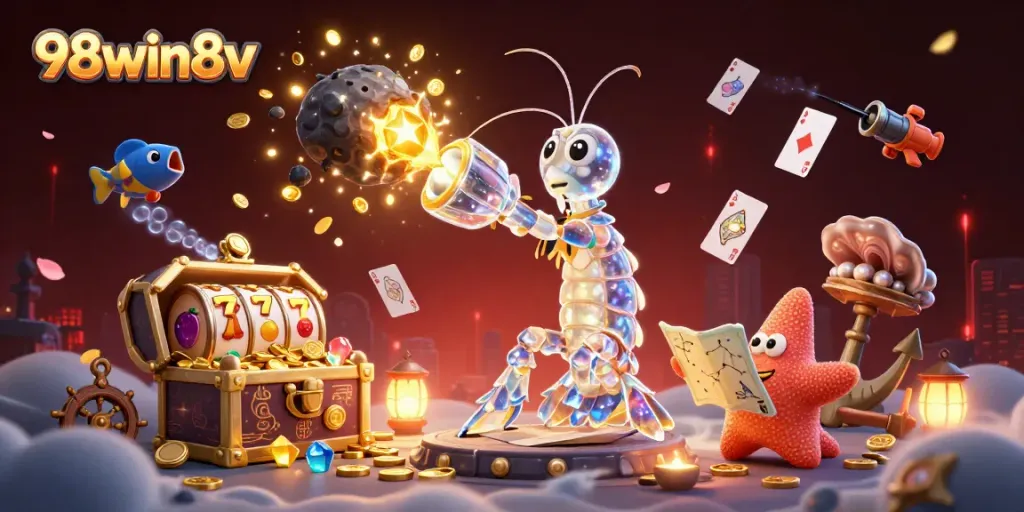 Engage with 98win8v as you experience thrilling online gaming adventures, with vibrant elements from casino and slot games.