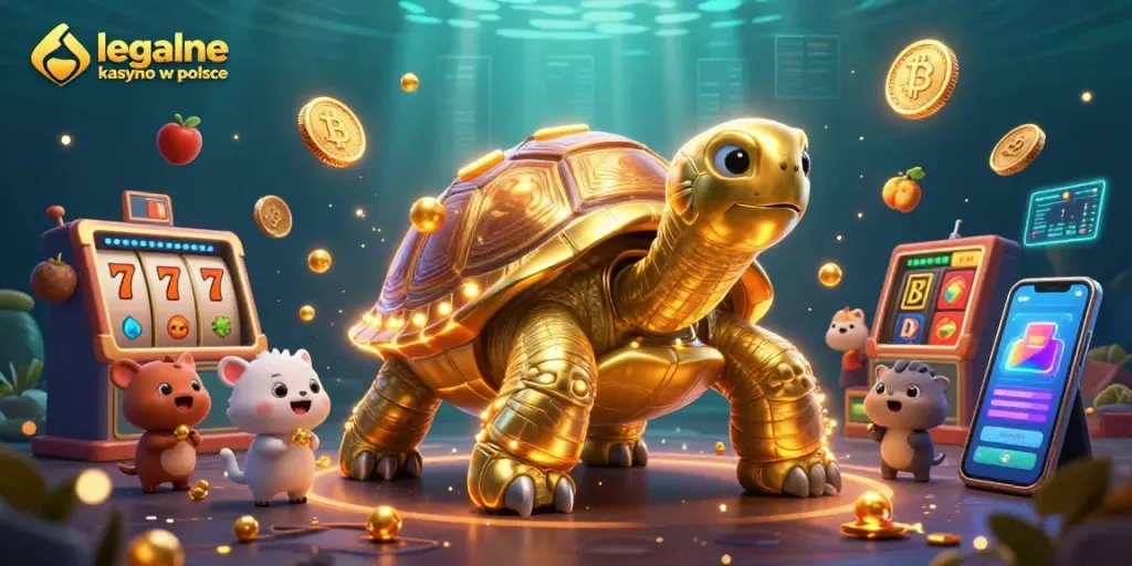 Experience the excitement of legalne kasyno w polsce featured in a vibrant 3D casino illustration.