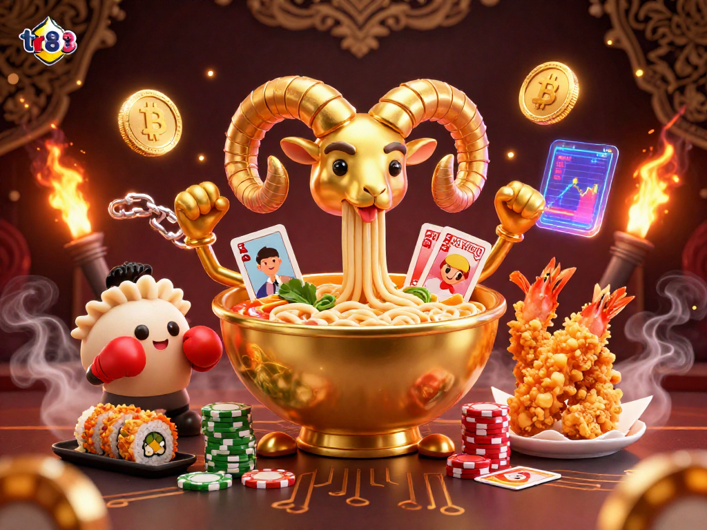 Experience the thrill of winning with tr88 at a vibrant online casino featuring animated characters.