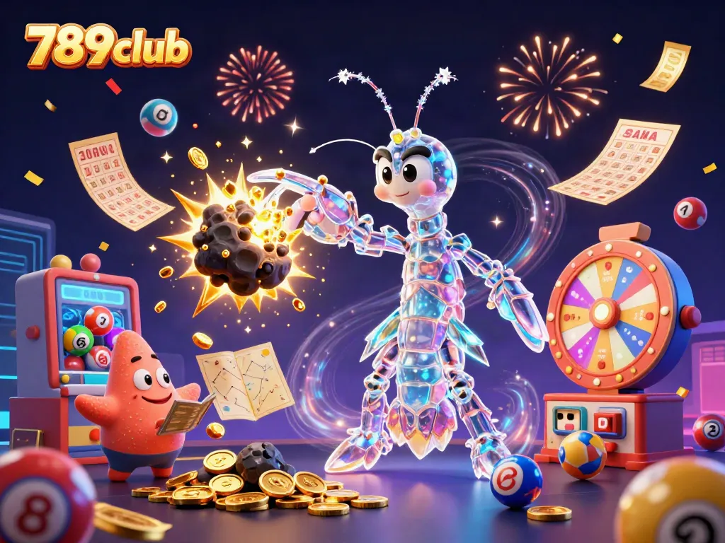 Experience excitement with 789club as a galactic hero battles for treasures in a cosmic casino arena.