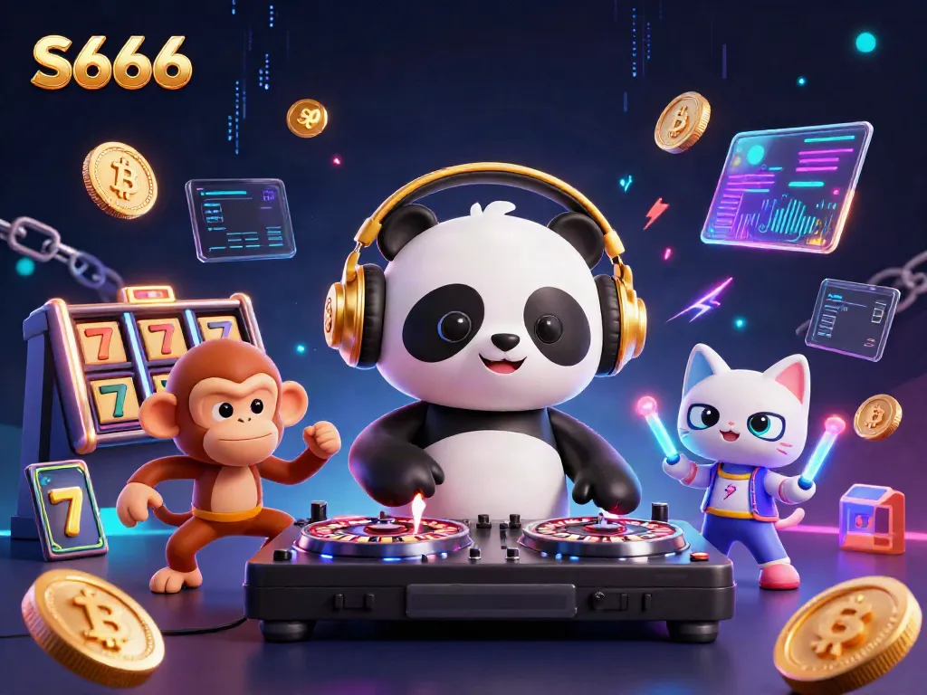 Experience thrilling gaming adventures with S666, featuring vibrant characters and a lively casino atmosphere.