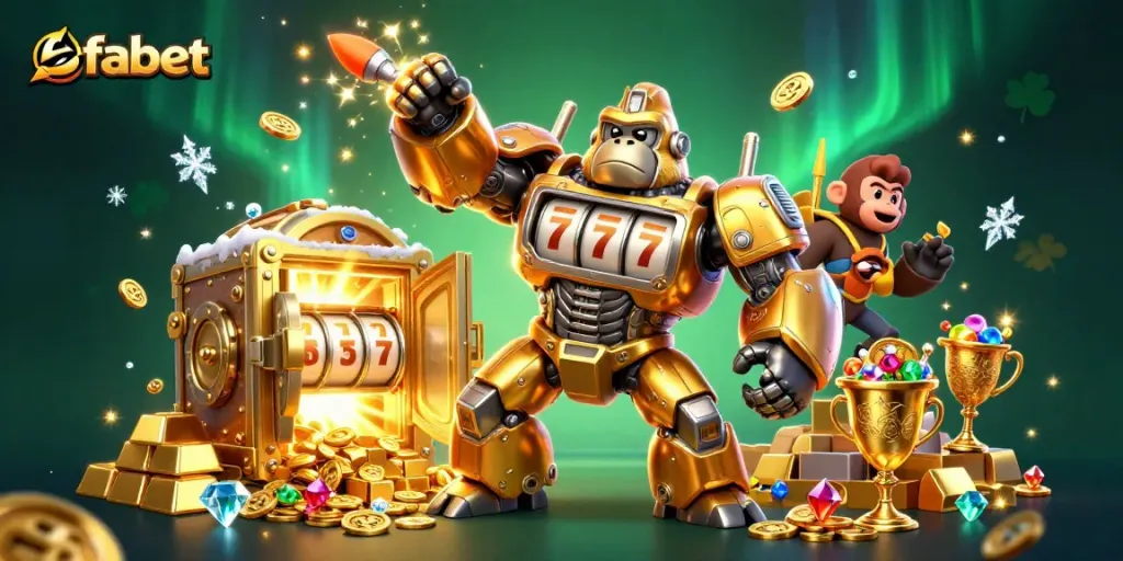 Experience fabet's thrilling gaming adventure with colorful characters and dynamic casino elements.