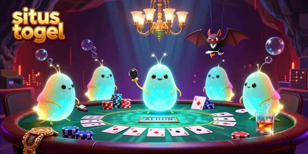 Experience the vibrant cave casino atmosphere with situs togel festivities illuminated by bioluminescent glowworms.
