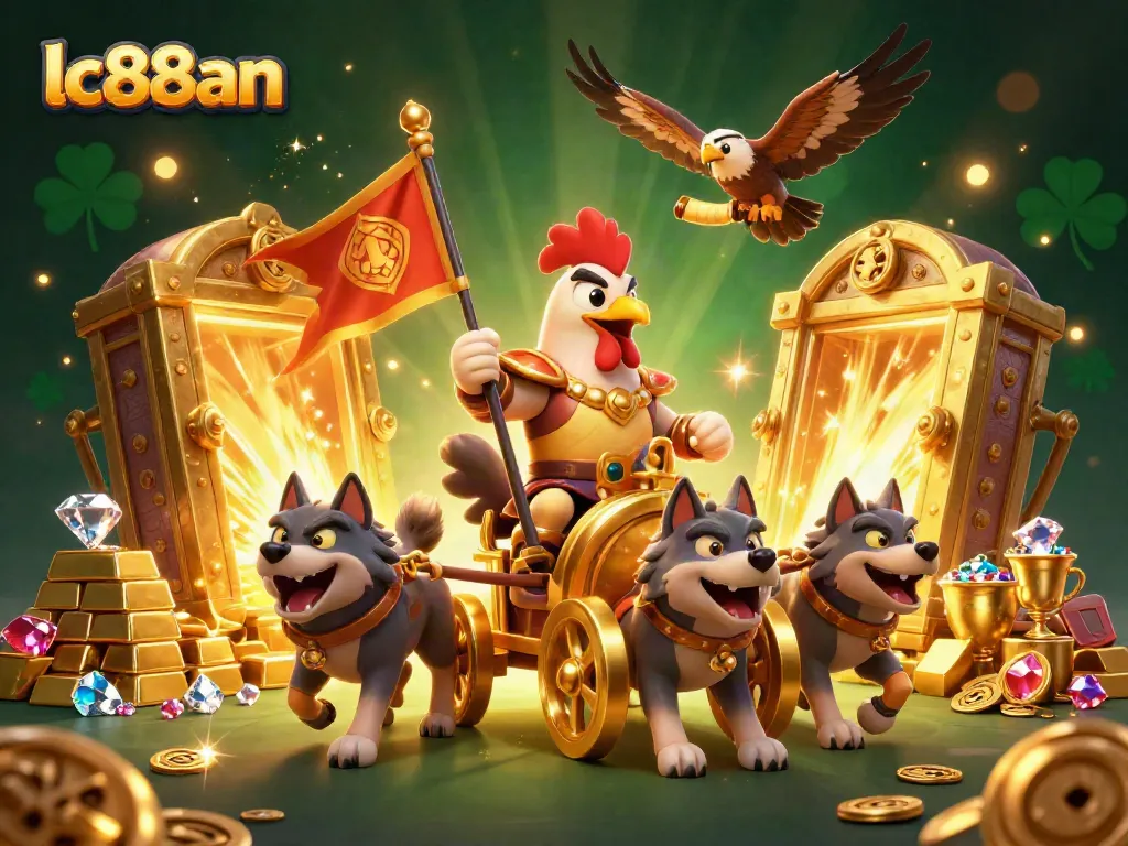 Witness the lc88an excitement of casino adventures with a spectacular digital scene filled with treasures and bold characters.