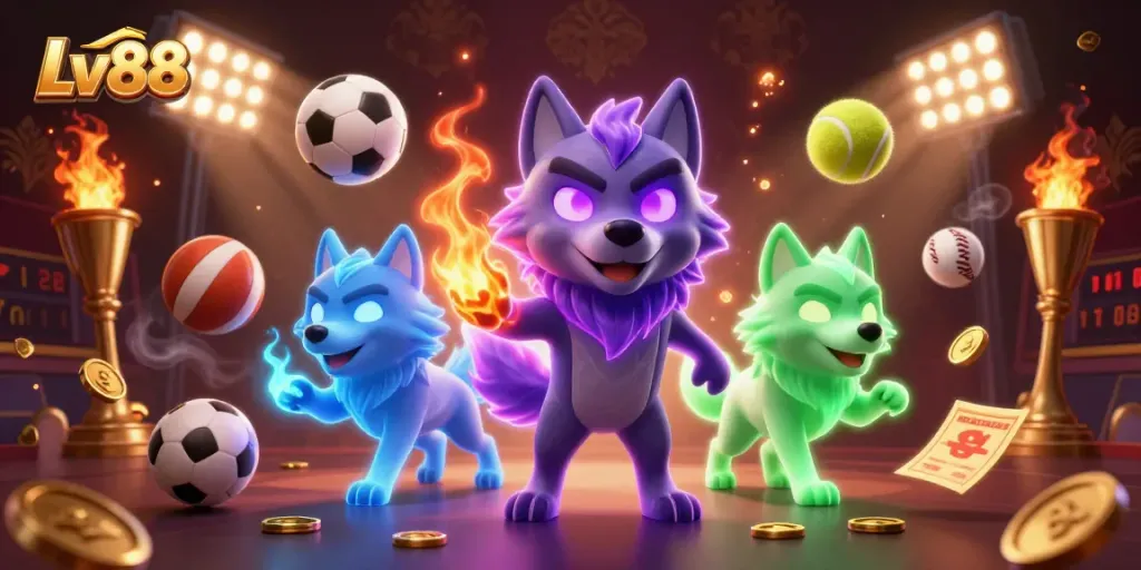 Engage in thrilling gameplay at Lv88 with dynamic sports bets and energetic casino elements.