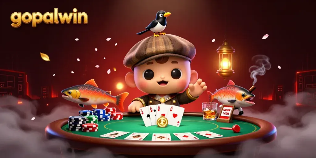 Experience the excitement of gopalwin with a vibrant casino scene featuring baby Nessie and playful characters.