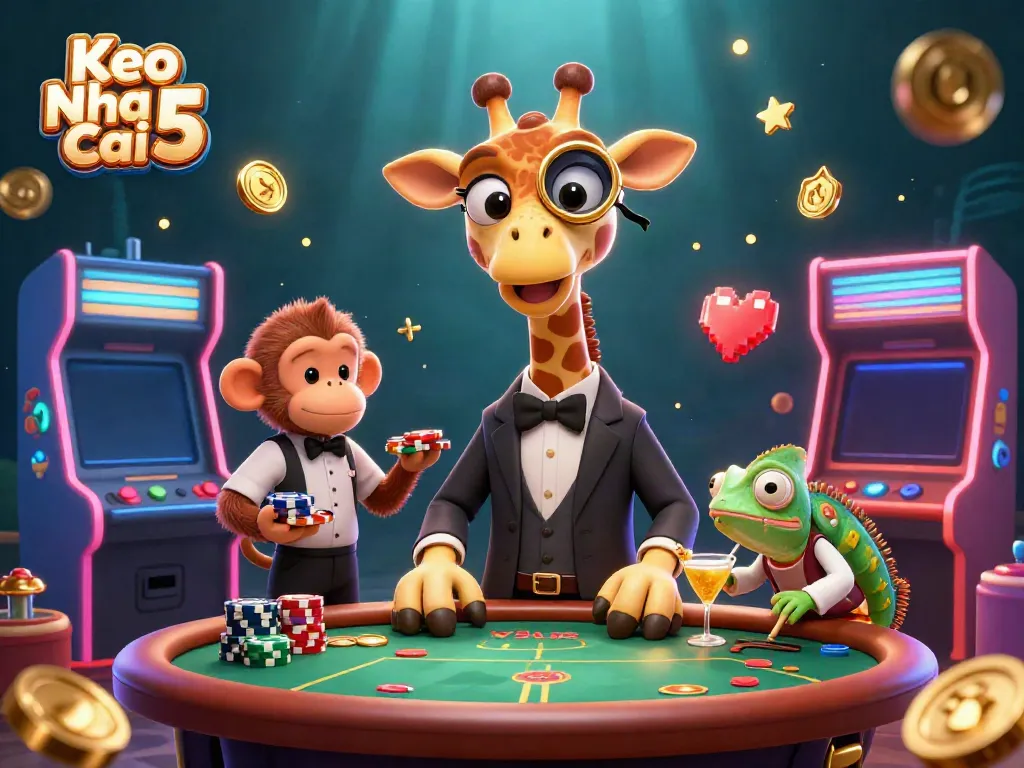 Experience thrilling gameplay and vibrant elements in an exciting Keo Nha Cai 5 casino scene.