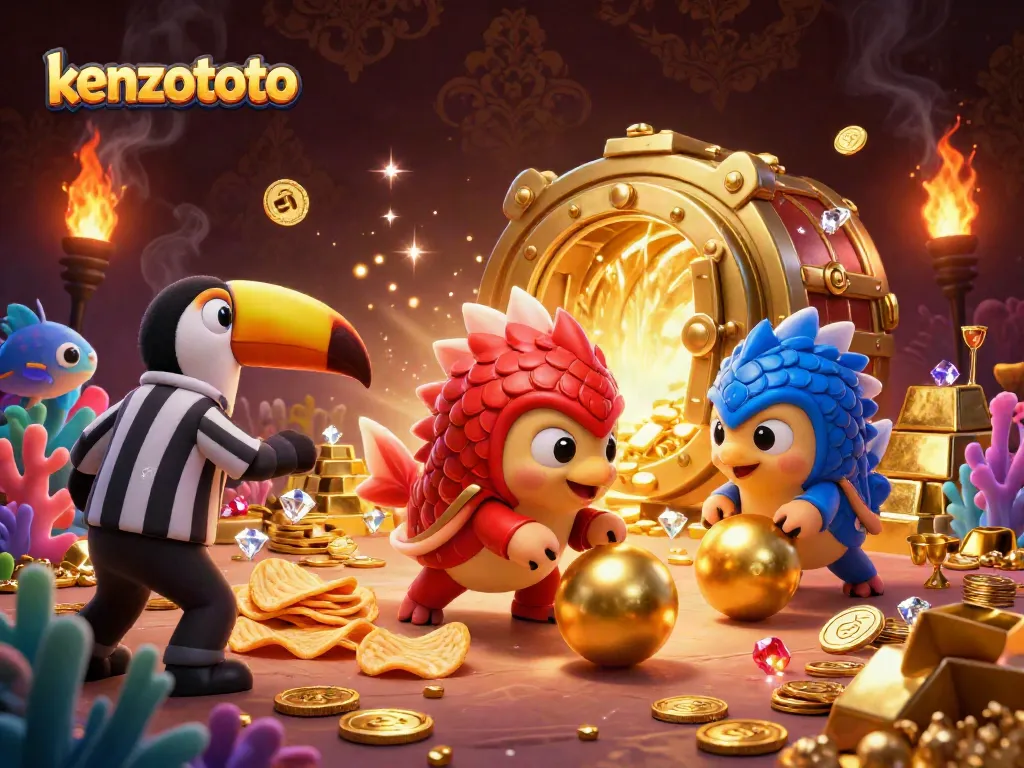 Engaging underwater competition featuring kenzototo pangolins and treasure, illustrating vibrant fish shooting gameplay.