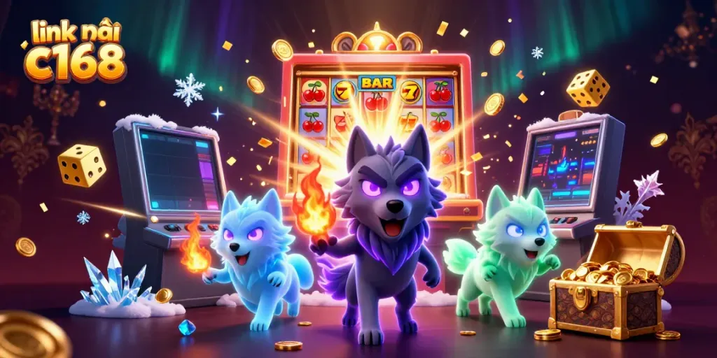 Experience the excitement of casino gaming with link vào c168 at the center of this vibrant scene.