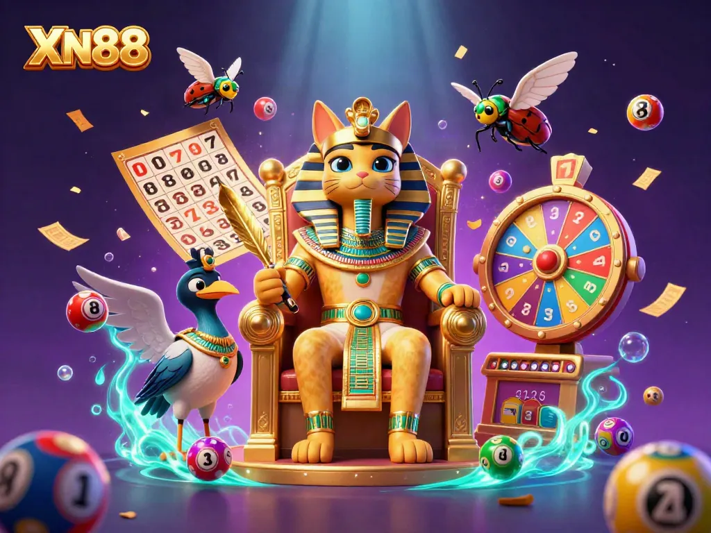 Experience exciting gameplay with XN88 as you navigate vibrant lottery elements and dynamic casino settings.