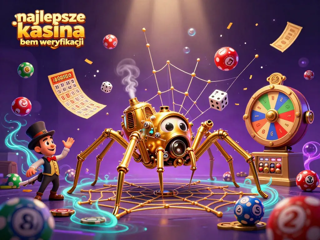 Engage with the best kasyna bez weryfikacji in this lively 3D casino scene filled with animated elements and characters.