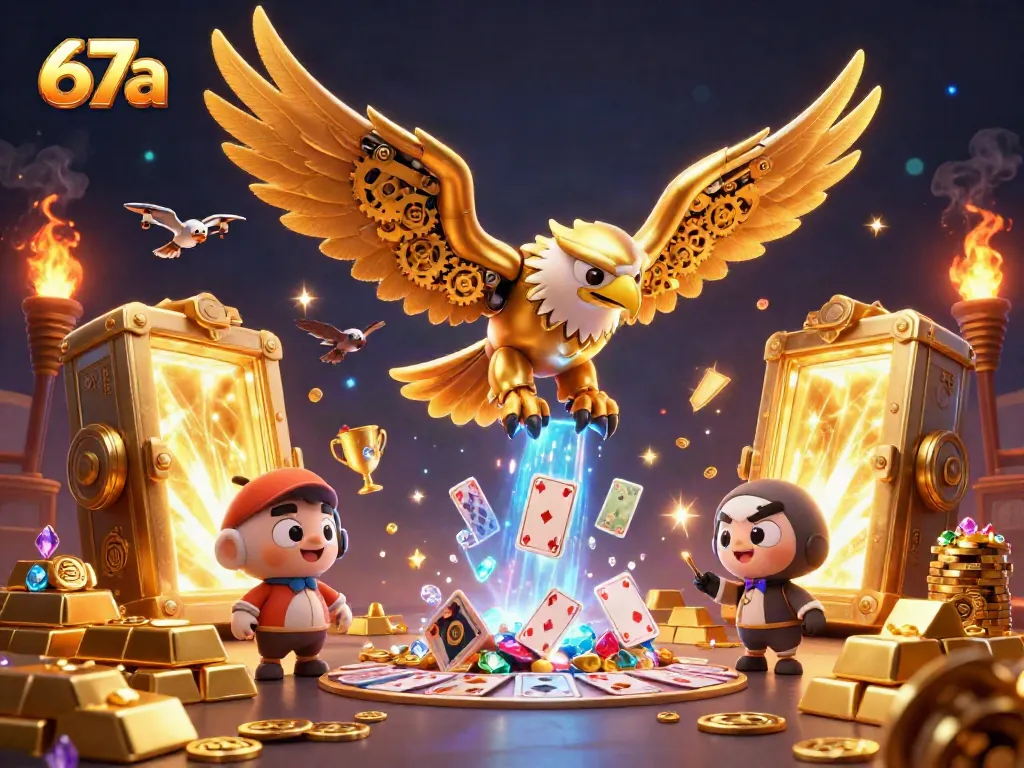 Experience thrilling picks and spins with the 67a casino eagle soaring through a treasure-filled gaming world.