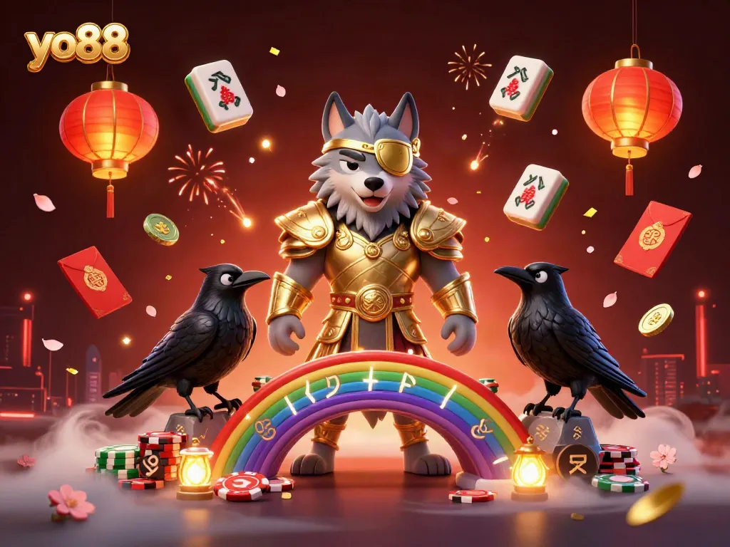 Experience thrilling gameplay at yo88 with a vibrant Norse-inspired casino scene showcasing iconic elements.