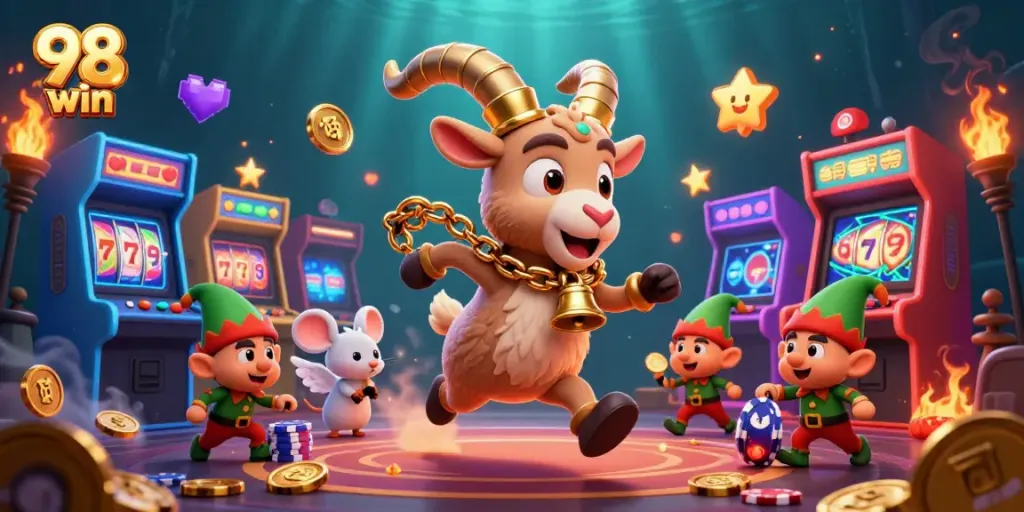 Win 98 thrills at a lively casino with Krampus and unique game elements.