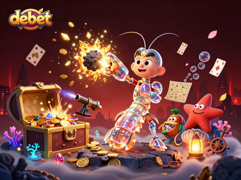 Experience thrilling debet action with a galactic samurai amidst gold coins and underwater treasure.