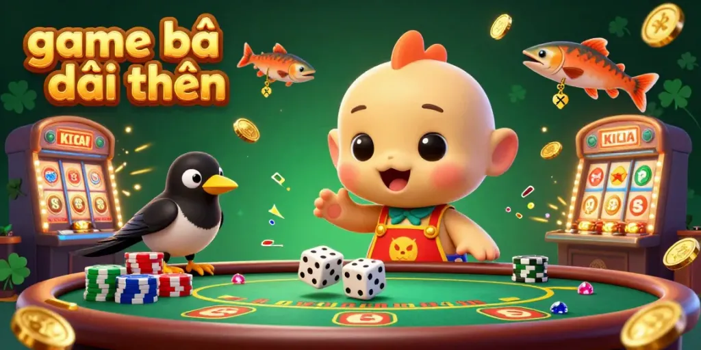 Experience the excitement of game bài đổi thưởng with Nessie and friends in vibrant casino action.