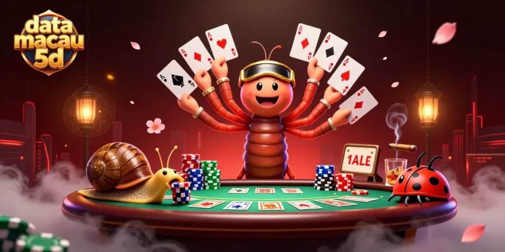 Melihat data macau 5d dengan dealer kartun dan keripik poker yang keren.
