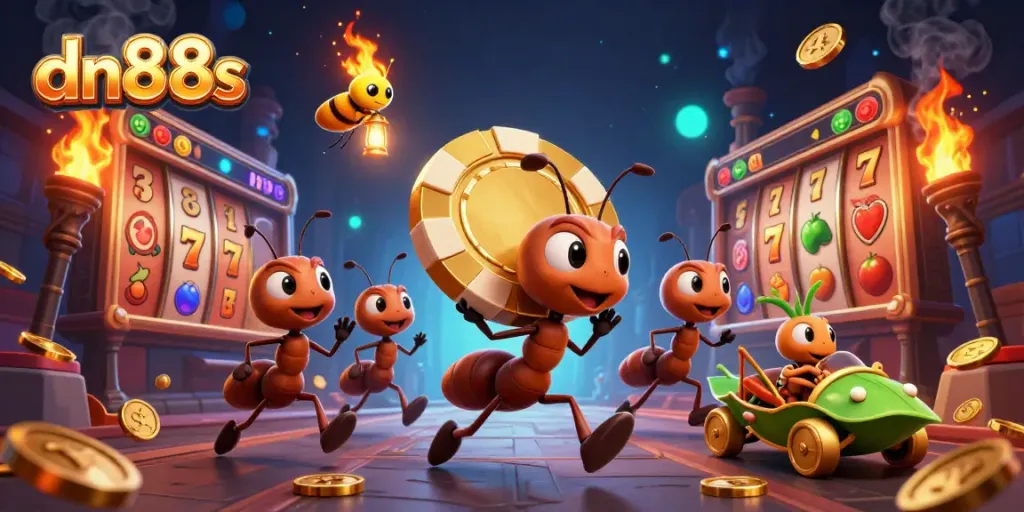 Engage with dn88s as a cartoon team of ants executes a dazzling casino heist.