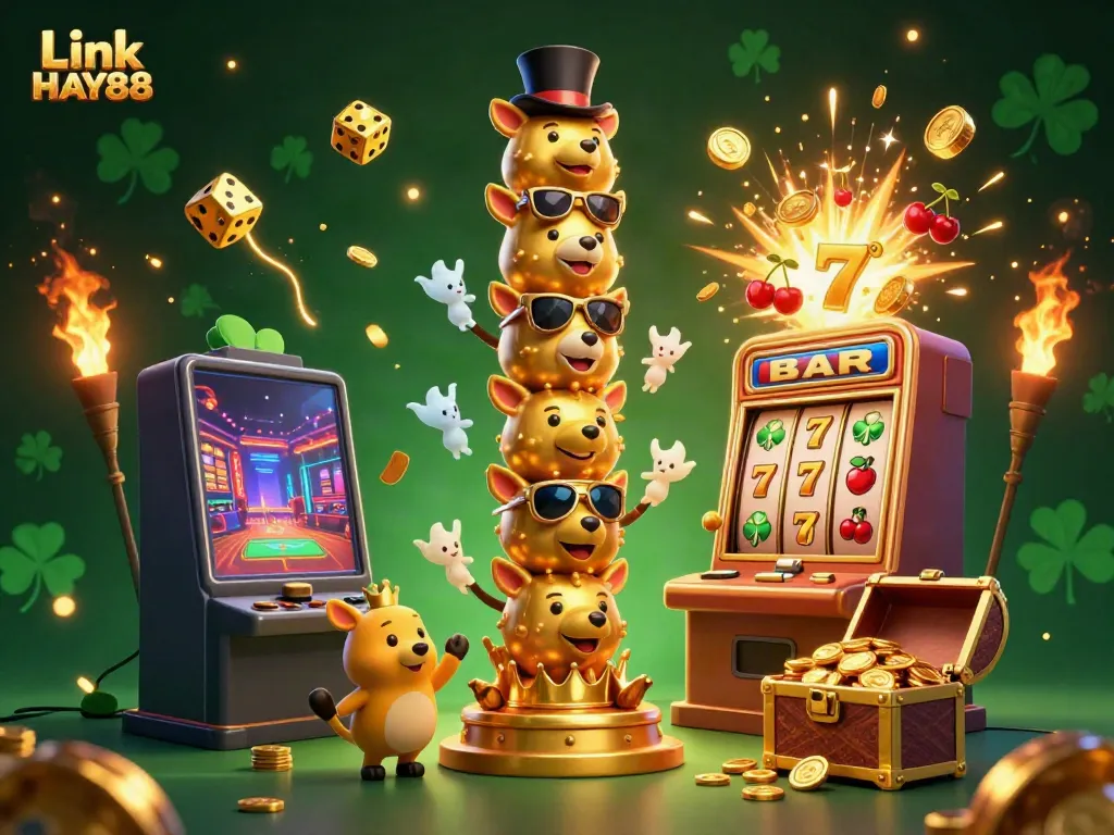 Experience the excitement of casino gaming with Link HAY88's vibrant jackpot scene.