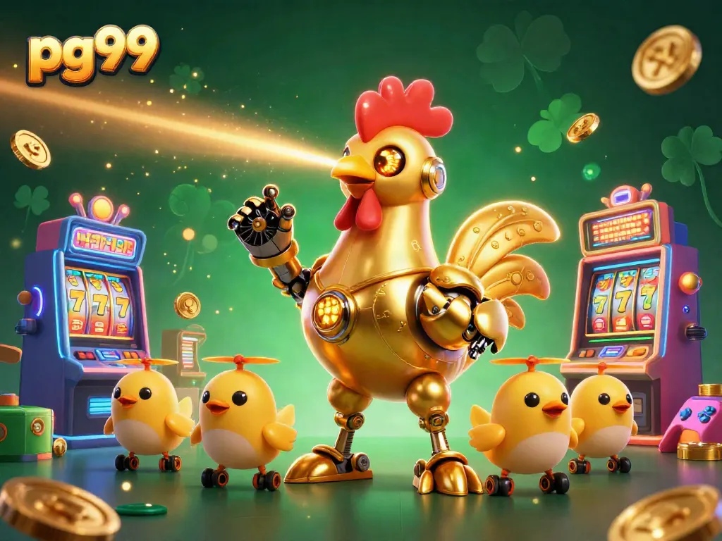 Engage with pg99 through thrilling casino gameplay featuring retro-futuristic elements and vibrant characters.